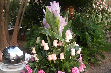 Floral event arrangement